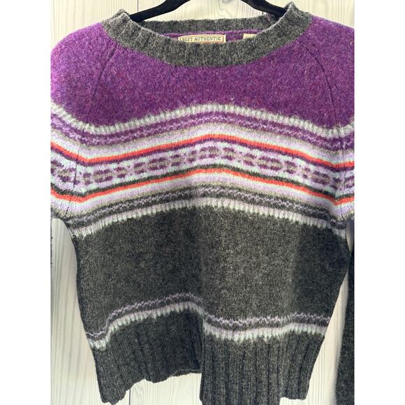 Vintage Y2K 90s Best Authentic True Mark Gray Womens Size Medium Sweater Wool - Picture 3 of 7